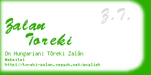 zalan toreki business card